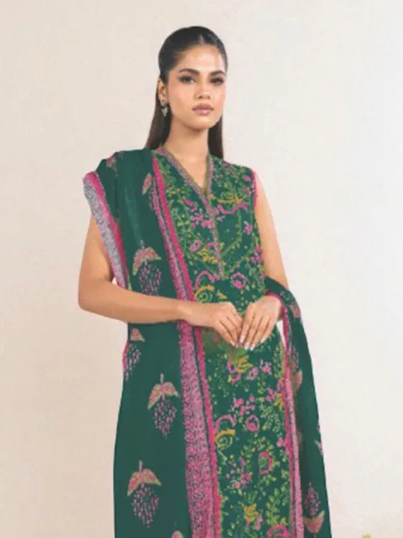 Alkaram Printed Khaddar Collection 2025 (SS-35.1-24-2-GREEN)