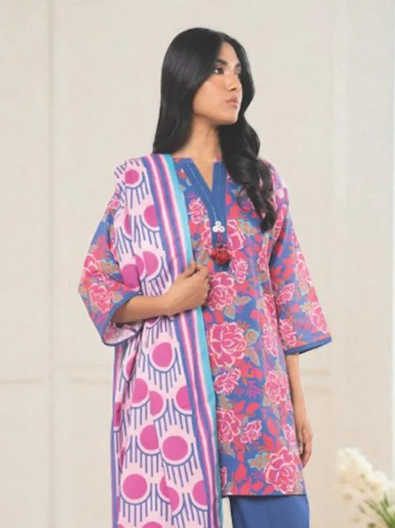 Alkaram Printed Khaddar Collection 2025 (SS-78-25-2-BLUE)