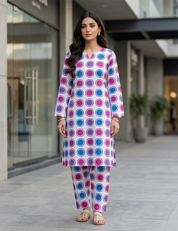 All Over Pattern Printed Lawn Edit 2026 Vol-FA55 (D-11)