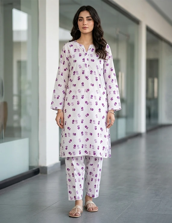 All Over Pattern Printed Lawn Edit 2026 Vol-FA55 (D-07)