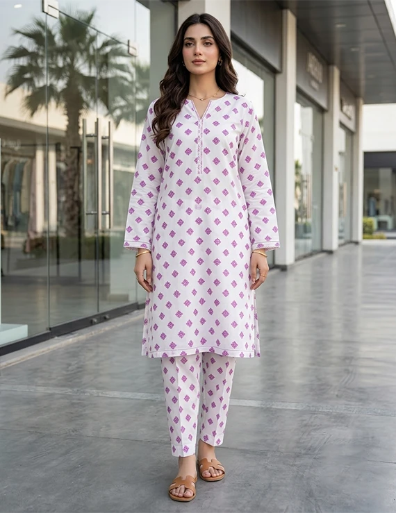 All Over Pattern Printed Lawn Edit 2026 Vol-FA55 (D-08)