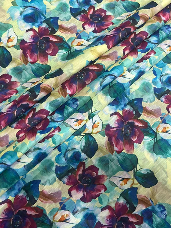 All Over Printed Slub Lawn Edit25 By Pearl Arts (PR16-12)