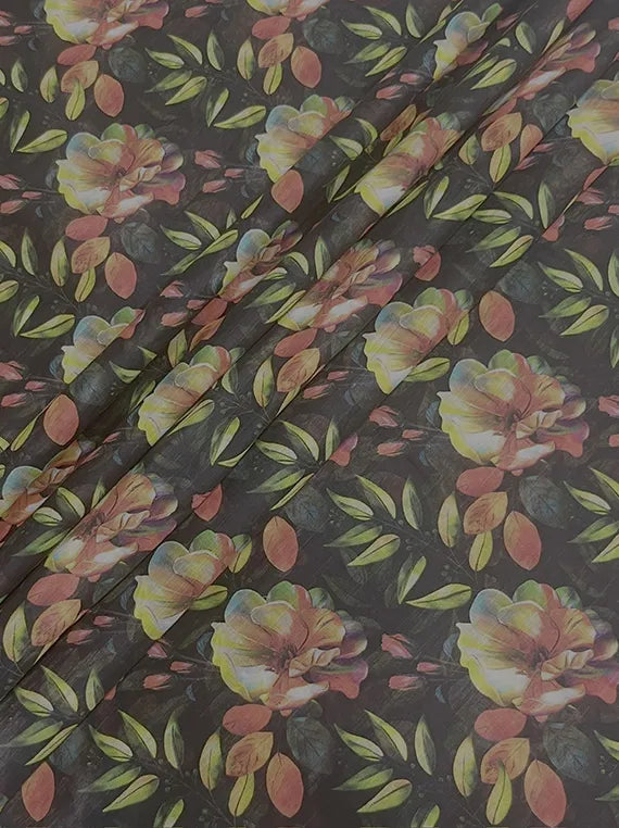 All Over Printed Slub Lawn Edit25 By Pearl Arts (PR16-13)