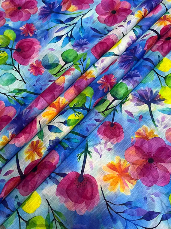 All Over Printed Slub Lawn Edit25 By Pearl Arts (PR16-16)