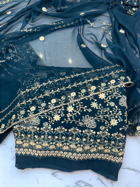 AllOver Fancy Embroidered Chiffon Edit25 Vol-IQ112 (IQ112-01)