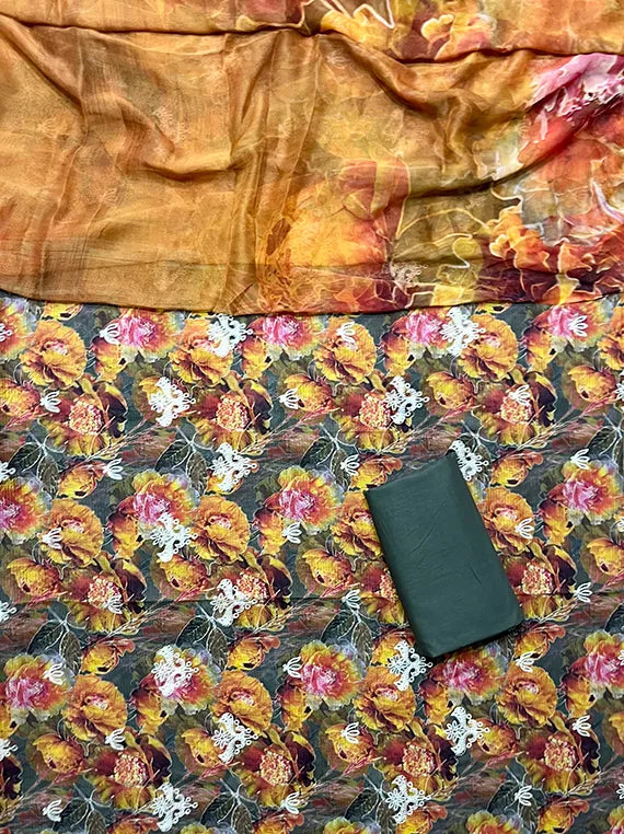 All Over Embroidered Printed Lawn Collection 2025 (MJ-05)