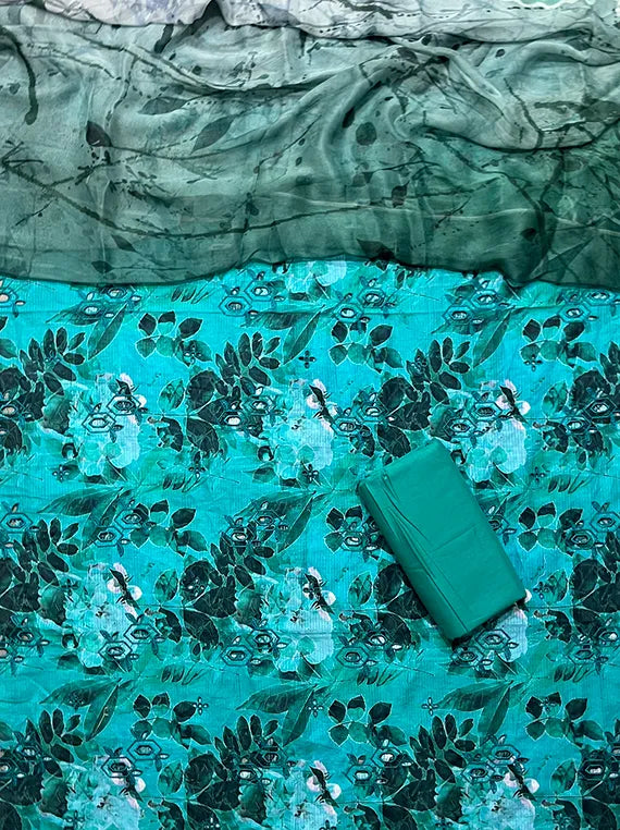 All Over Embroidered Printed Lawn Collection 2025 (MJ-09)