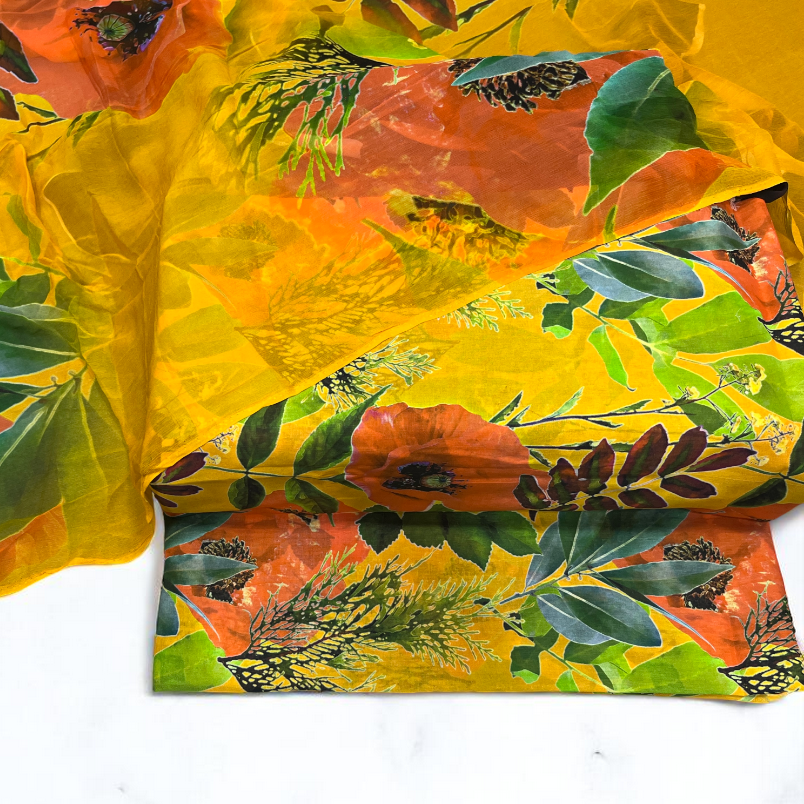 All Over Floral Bloom Print Lawn Edit25 Vol-MD06 (MD06-07)