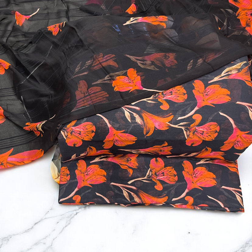 All Over Floral Bloom Print Lawn Edit25 Vol-MD06 (MD06-10)