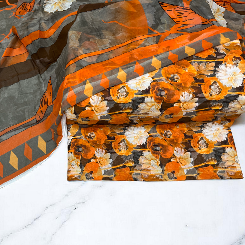 All Over Floral Bloom Print Lawn Edit25 Vol-MD06 (MD06-11)