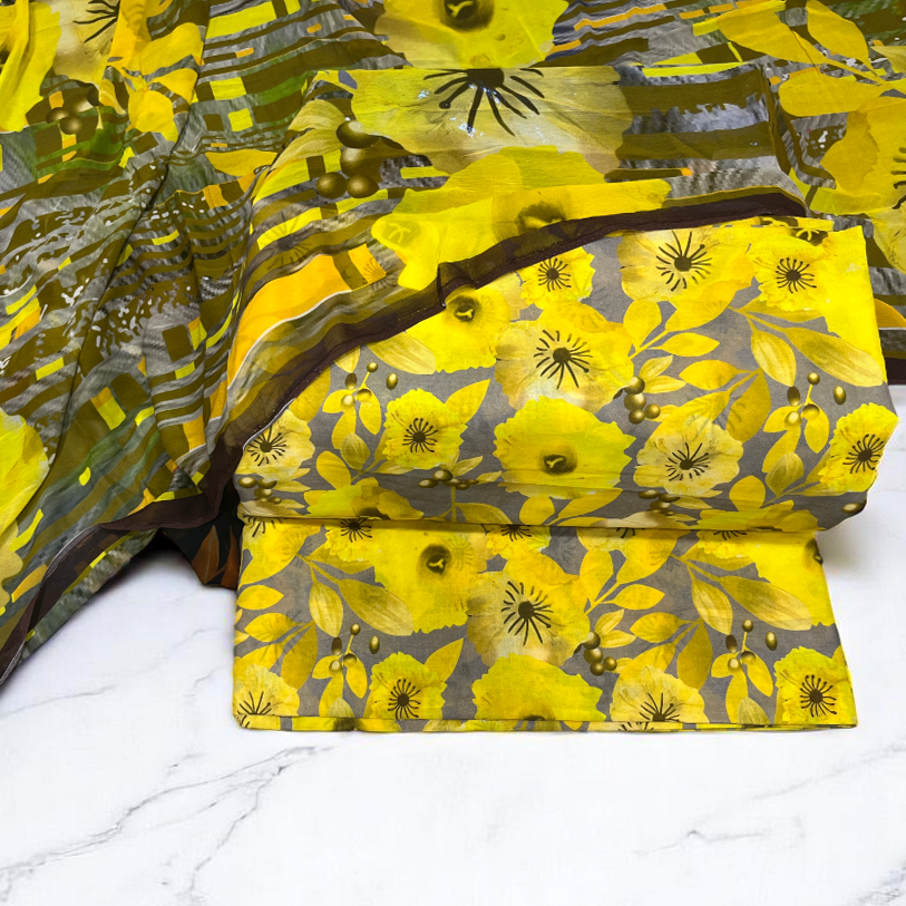 All Over Floral Bloom Print Lawn Edit25 Vol-MD06 (MD06-13)