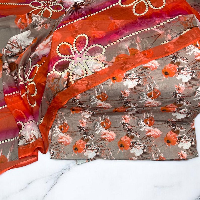 All Over Floral Bloom Print Lawn Edit25 Vol-MD06 (MD06-25)