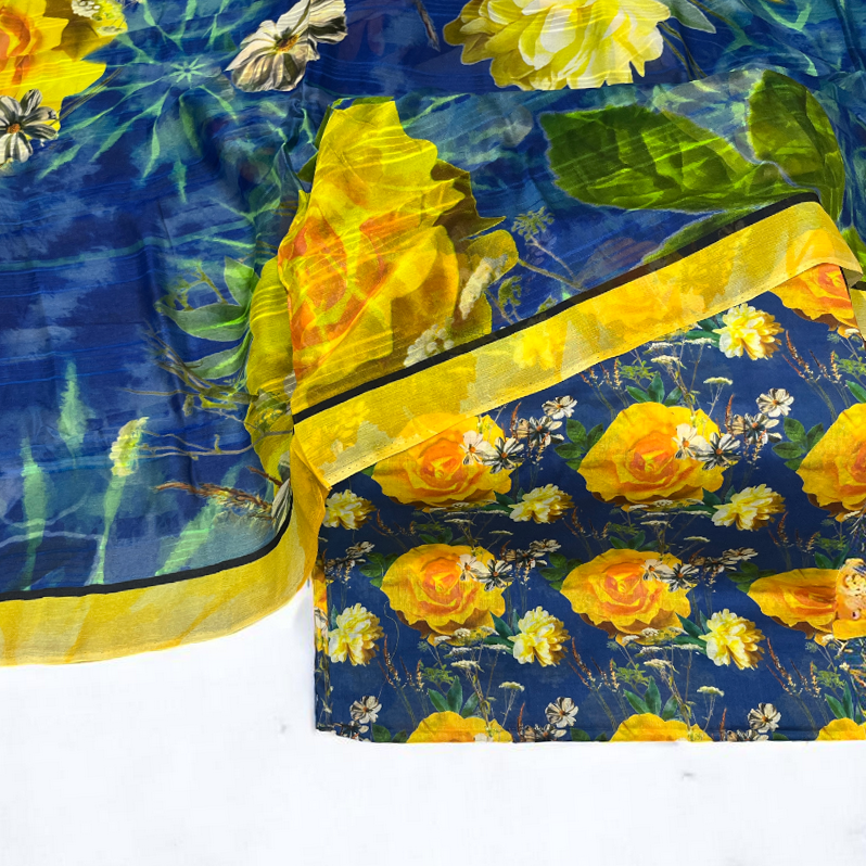 All Over Floral Bloom Print Lawn Edit25 Vol-MD06 (MD06-31)