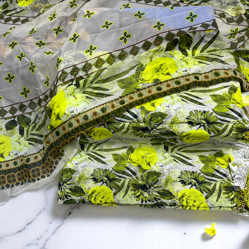 All Over Floral Bloom Print Lawn Edit25 Vol-MD05 (MD06-40)