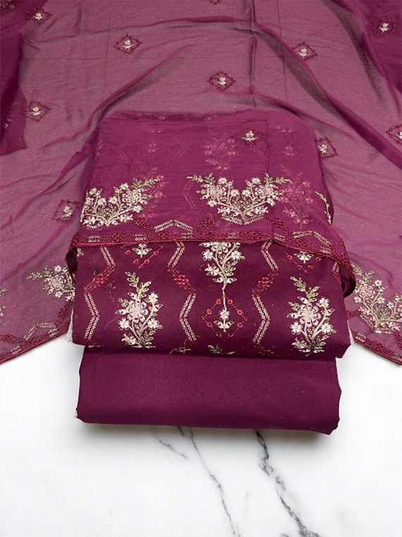 All Over Heavy Embroidered Lawn Edit25 Vol-25DA88 (25DA88-08)