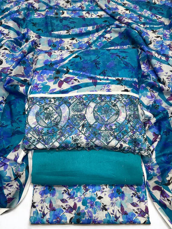 All Over Printed Chikenakari Lawn Edit25 Vol-25DA78 (25DA78-06)