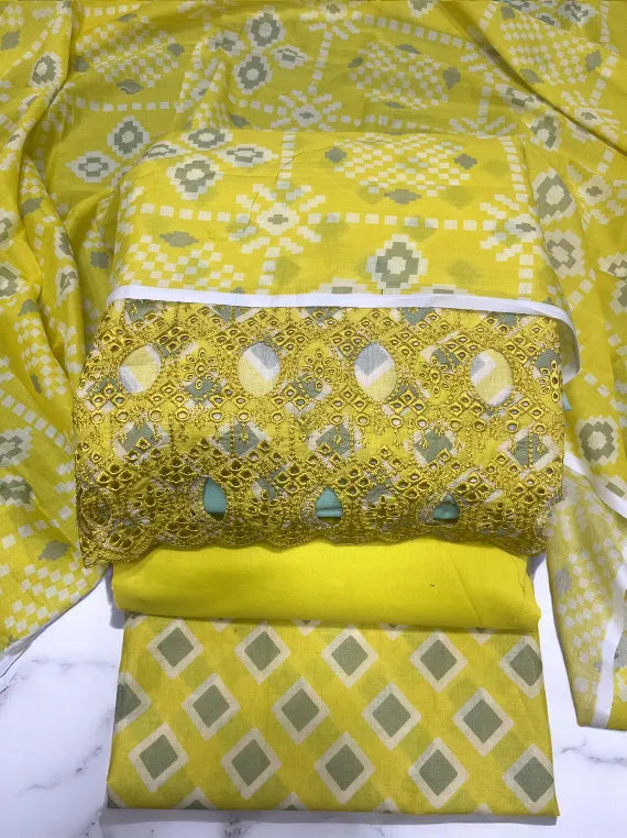 All Over Printed Chikenakari Lawn Edit25 Vol-25DA78 (25DA78-09)