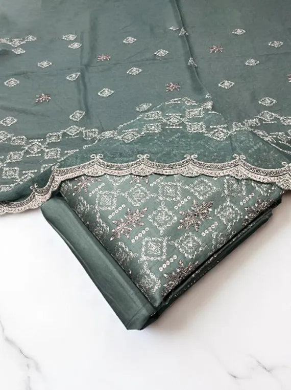 All Over Signature Embroidered Lawn Drop 2025 (25DA88-09)