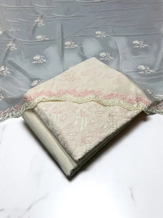 All Over Signature Embroidered Lawn Drop 2025 (25DA88-10)
