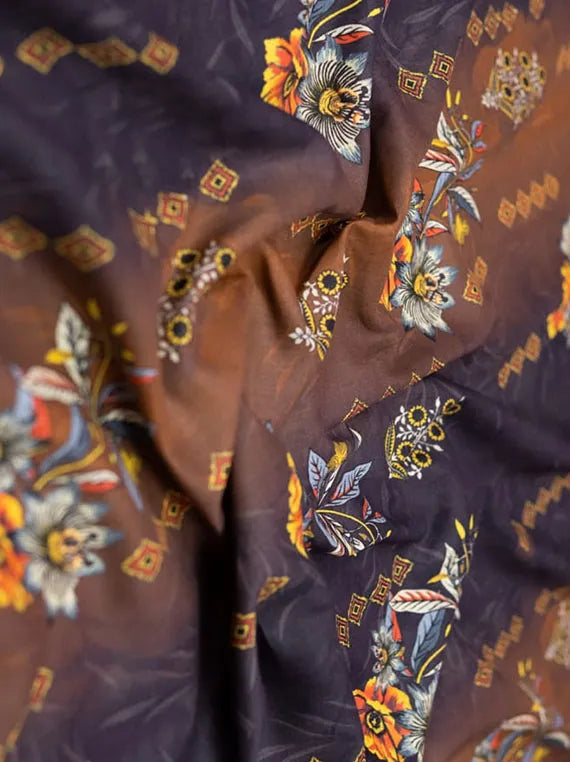 Alzohaib Allover Printed Cambric Collection 2024 (D-08)