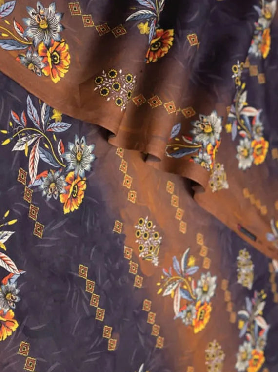 Alzohaib Allover Printed Cambric Collection 2024 (D-08)