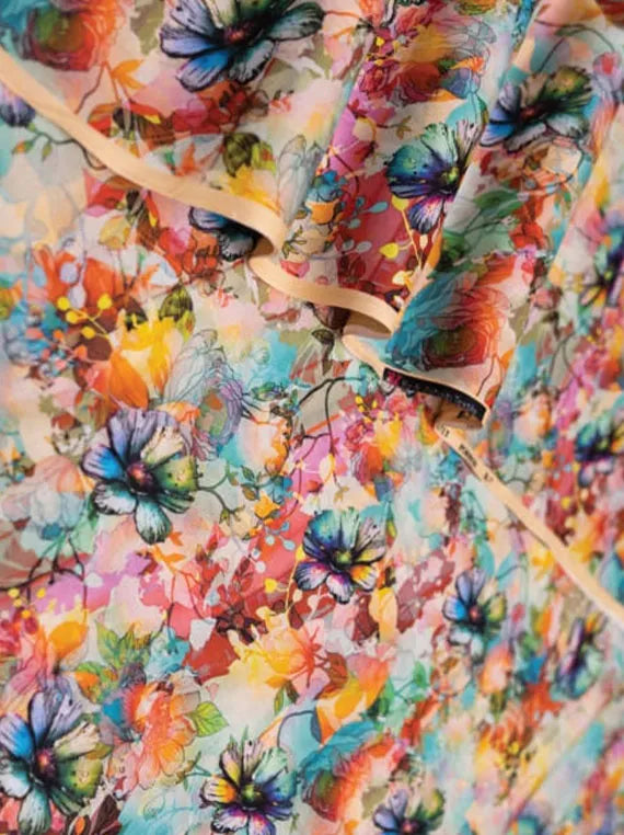 Alzohaib Allover Printed Cambric Collection 2024 (D-14)