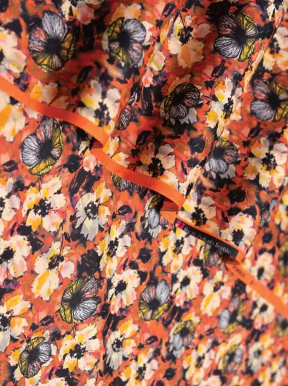 Alzohaib Allover Printed Cambric Collection 2024 (D-15)