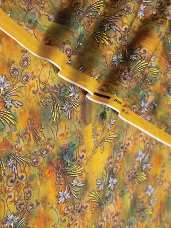 Alzohaib Allover Printed Cambric Collection 2024 (D-18)