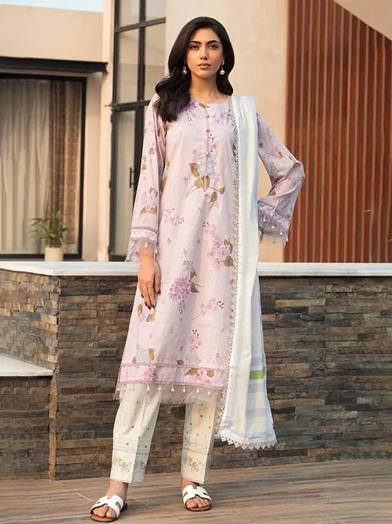 Alzohaib Luxury Lawn Prints Collection 2025 (AZP-25-07)