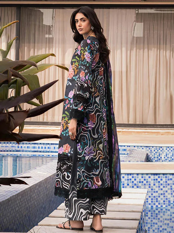 Alzohaib Luxury Lawn Prints Collection 2025 (AZP-25-08)
