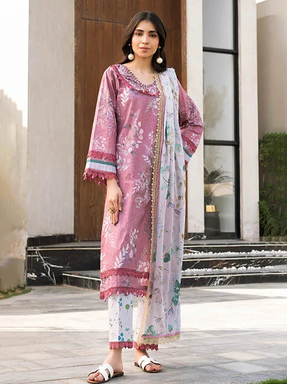 Alzohaib Luxury Lawn Prints Collection 2025 (AZP-25-09)