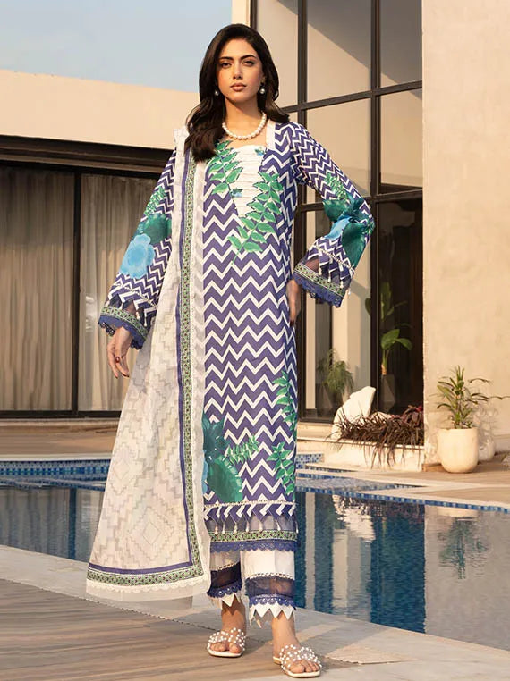 Alzohaib Luxury Lawn Prints Collection 2025 (AZP-25-11)
