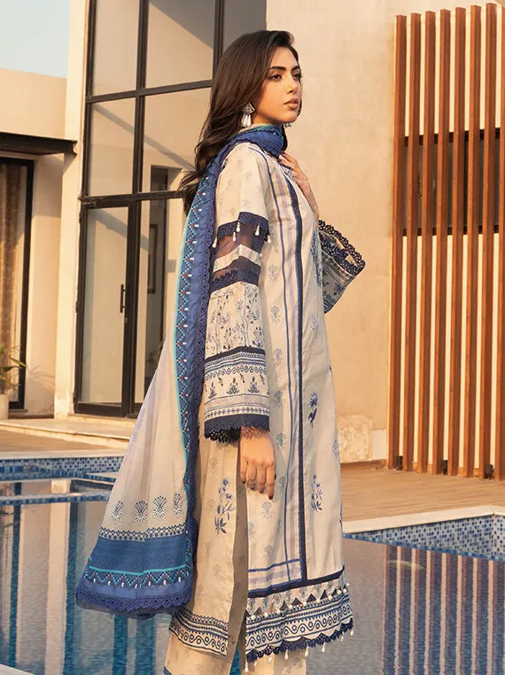 Alzohaib Luxury Lawn Prints Collection 2025 (AZP-25-14)