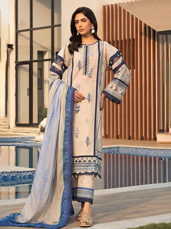 Alzohaib Luxury Lawn Prints Collection 2025 (AZP-25-14)