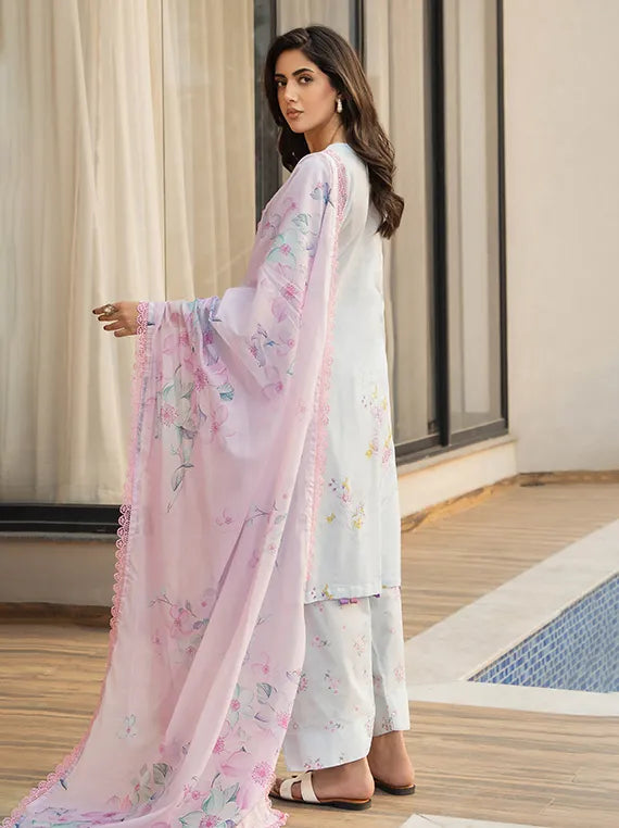 Alzohaib Luxury Lawn Prints Collection 2025 (AZP-25-15)