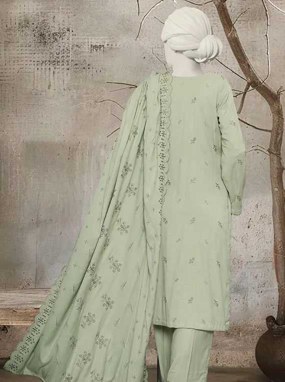 Amal by ABC Embroidered Slub Peach Collection 2025 (D-04)