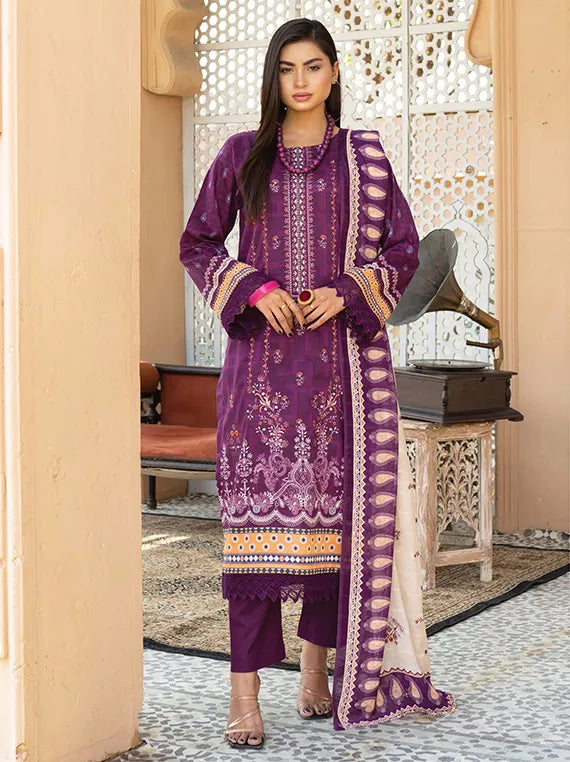 Anaya Embroidered Lawn Collection 2025 by Bin Rashid (D-02)
