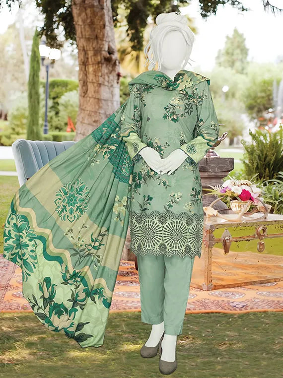 Anaya Embroidered Printed Winter Slub Collection 2025 by ABC (D-374)