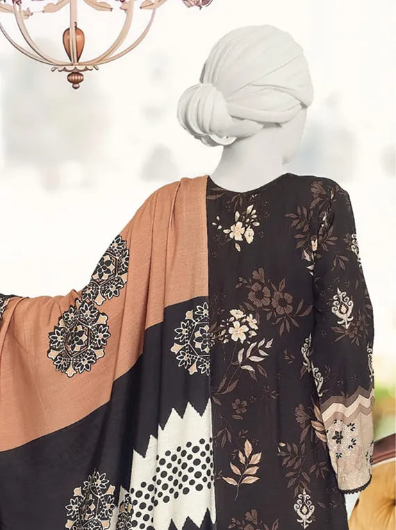 Anaya Embroidered Printed Winter Slub Collection 2025 by ABC (D-381)