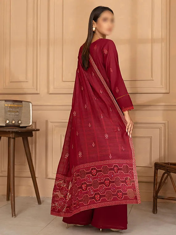Anchal Embroidered Karandi Collection 2025 Vol-02 by Fantak (D-01)