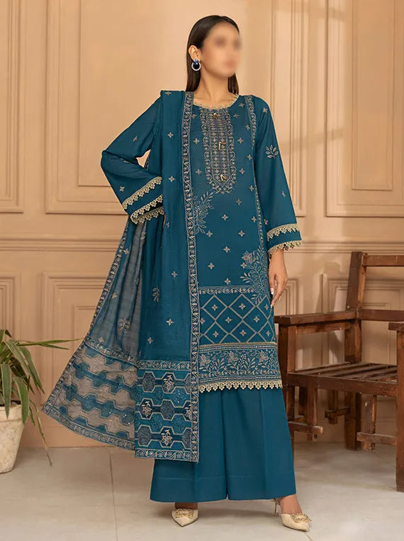 Anchal Embroidered Karandi Collection 2025 Vol-02 by Fantak (D-05)