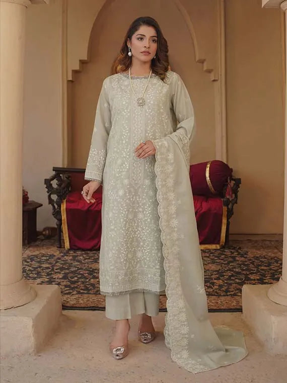 Anchal Embroidered Lawn Collection 2025 By Manizay (M-09)