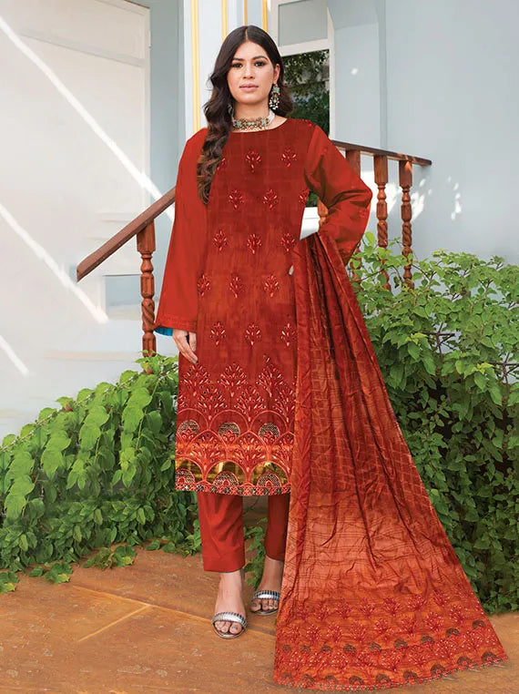 Andaz By Modern Embroidered Lawn Collection 2024 Vol-1035 (D-05)