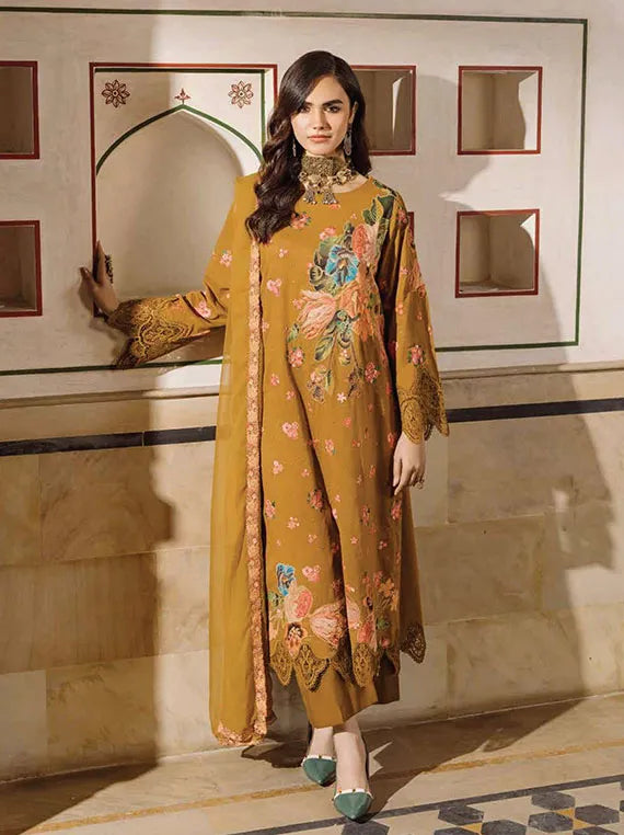 Andaz Embroidered Lawn Collection 2025 By Charizma (AD4-06)