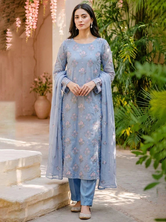 Angan By Manizay Embroidered Karandi Collection 2026 (D-01)