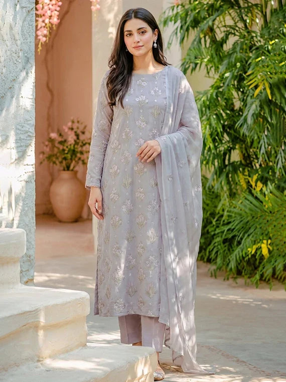 Angan By Manizay Embroidered Karandi Collection 2026 (D-02)