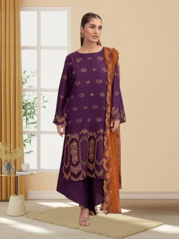 Anmol By Wania Embroidered Lawn Collection 2026 Vol-01 (D-05)