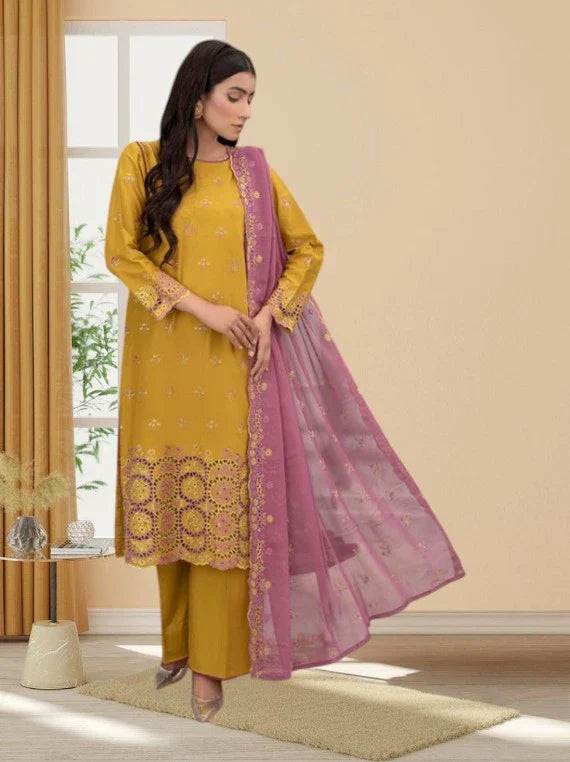 Anmol By Wania Embroidered Lawn Collection 2026 Vol-01 (D-07)