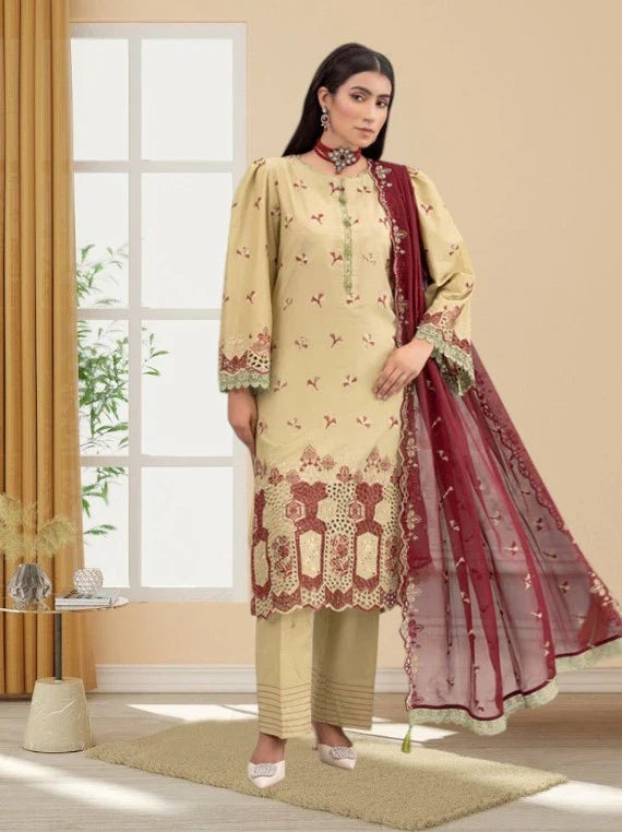 Anmol By Wania Embroidered Lawn Collection 2026 Vol-01 (D-09)