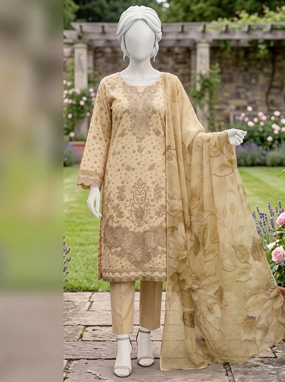 Anosha by ABC Embroidered Bana Dora Unstitched Collection'26 (DD-03)
